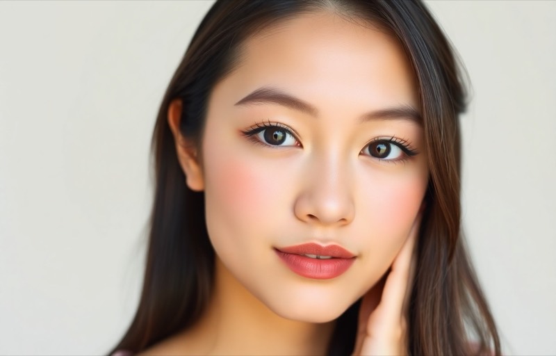 Add subtle natural makeup — Makeup AI filter example