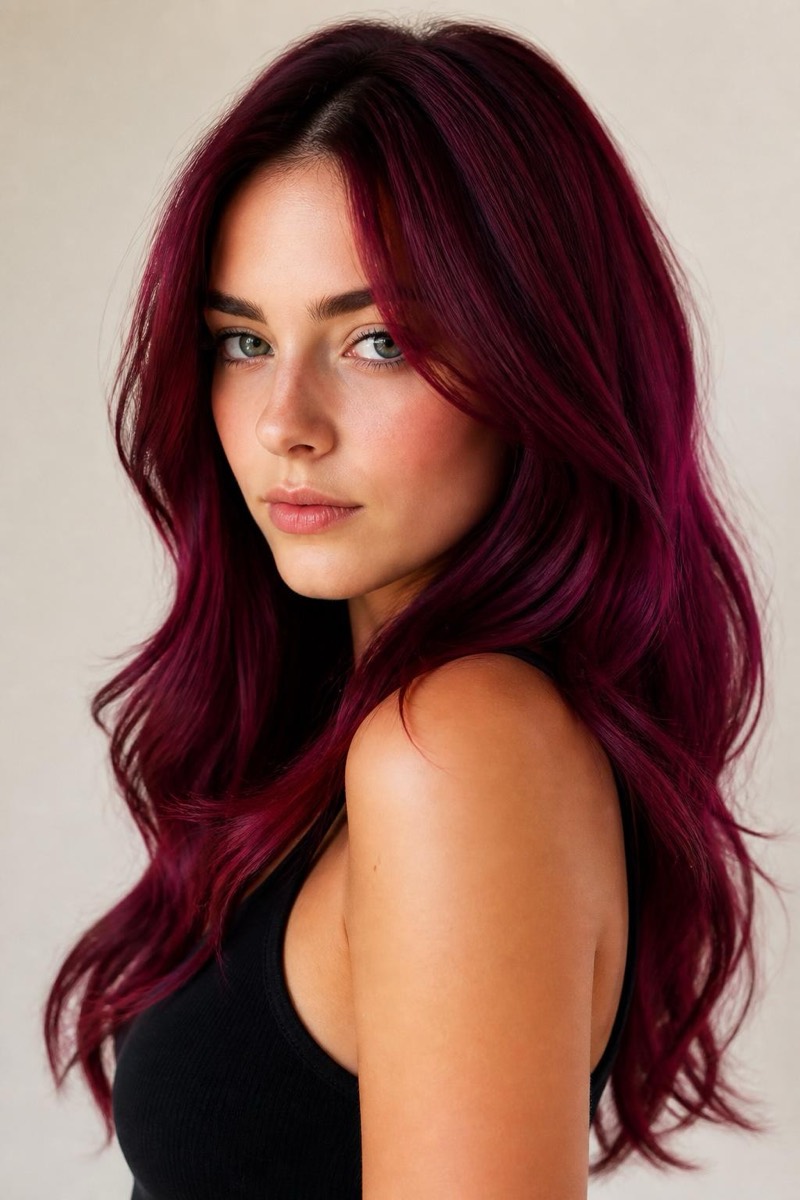 Try a new hair colour — Woman Hair AI filter example