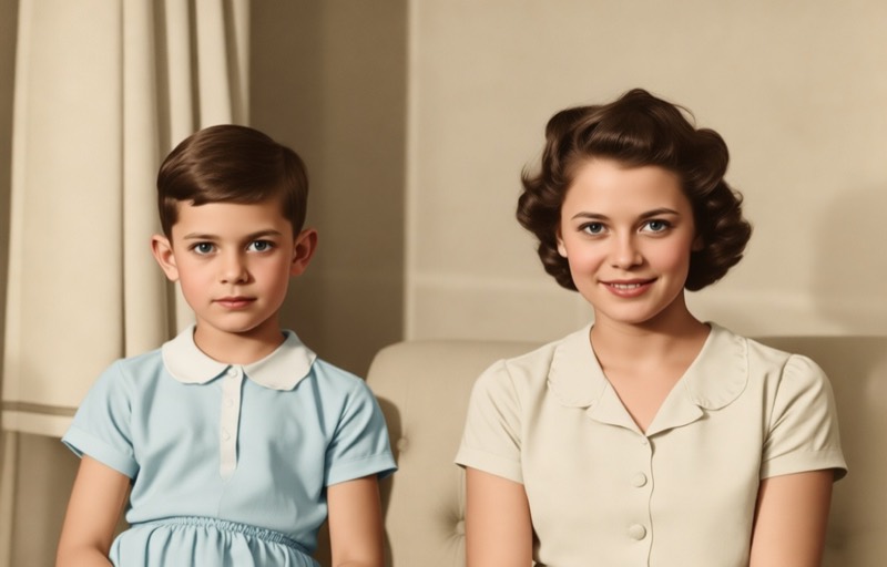 Restore this old photo — Fix Photo AI filter example