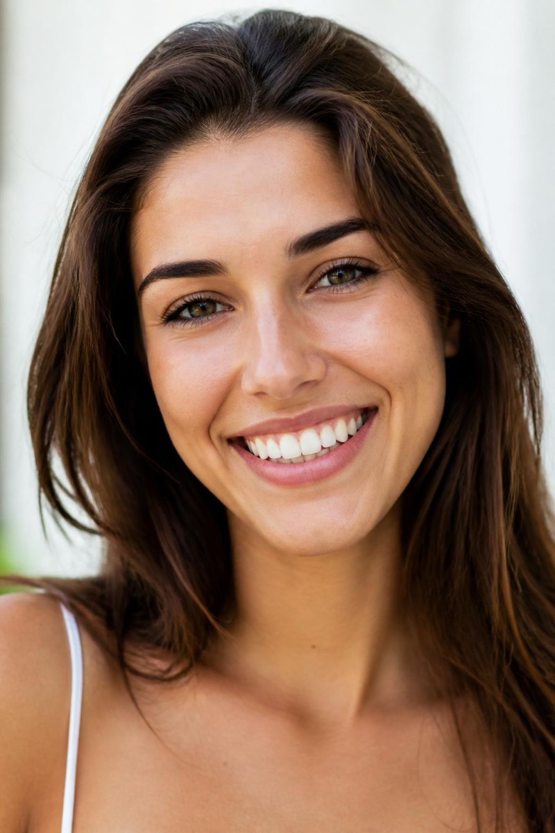 Whiten my teeth — Face Retouch AI filter example