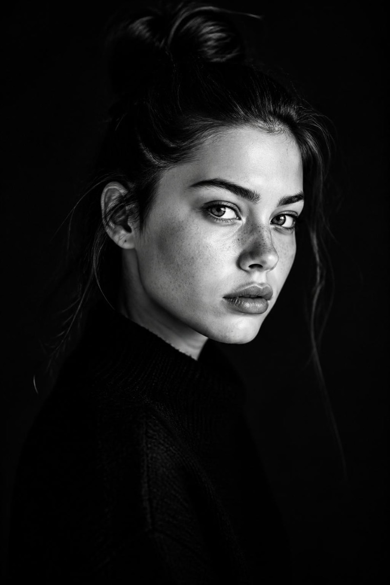 High Contrast — Black & White AI filter