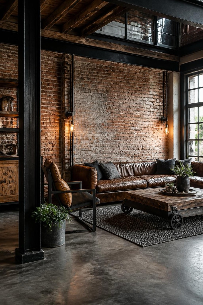 Industrial Loft — Home Edit AI filter