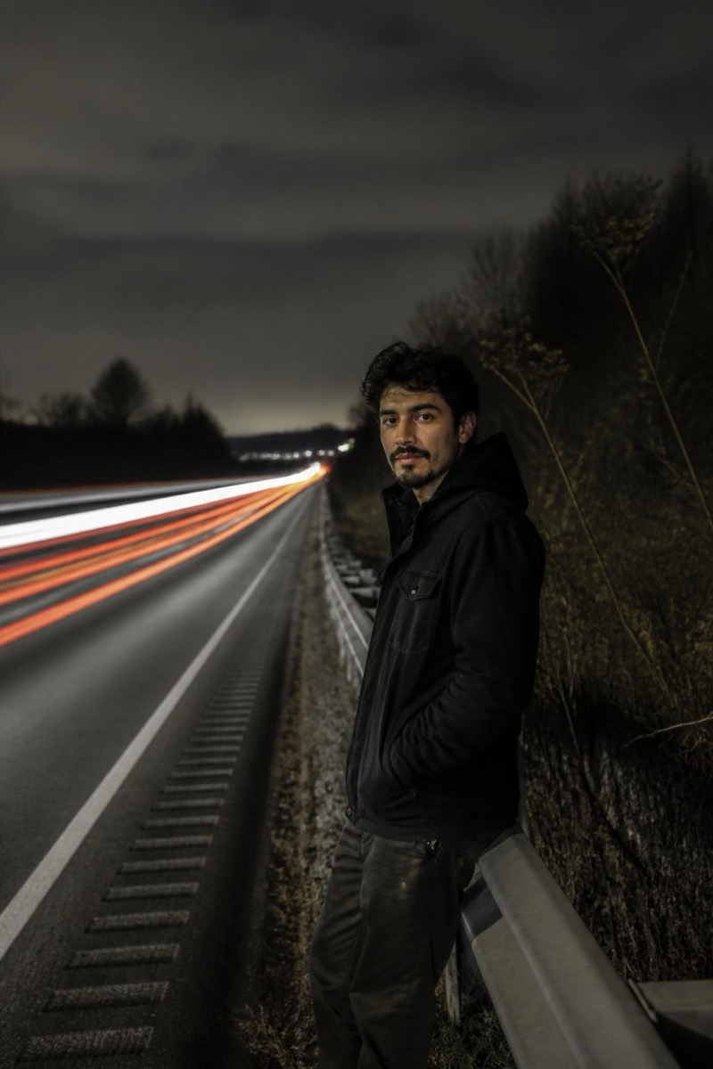 Highway Lights — Long Exposure AI filter example
