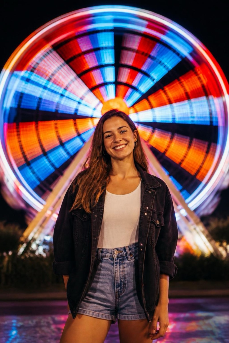 Light Wheel — Long Exposure AI filter example