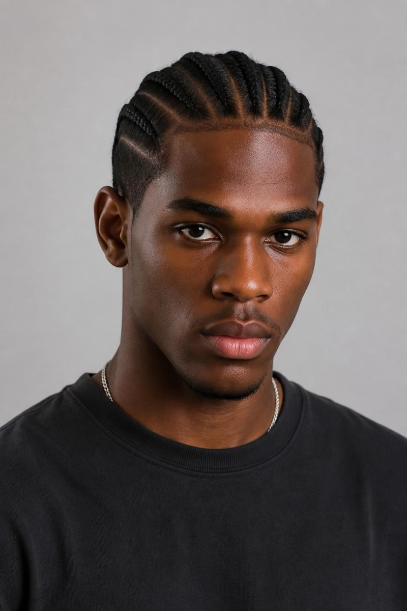 Cornrows — Man Hair AI filter example