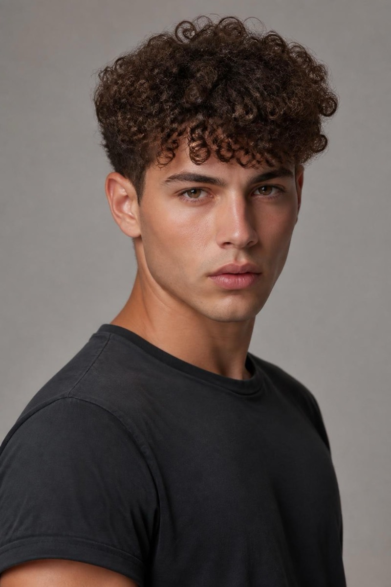 Curly Top — Man Hair AI filter example