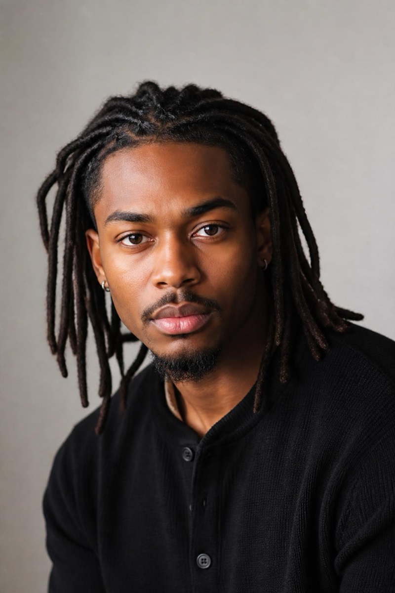 Dreadlocks — Man Hair AI filter example