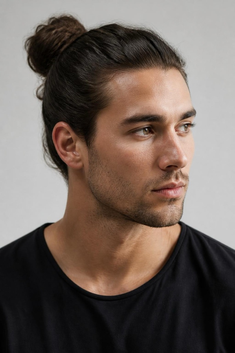 Man Bun — Man Hair AI filter