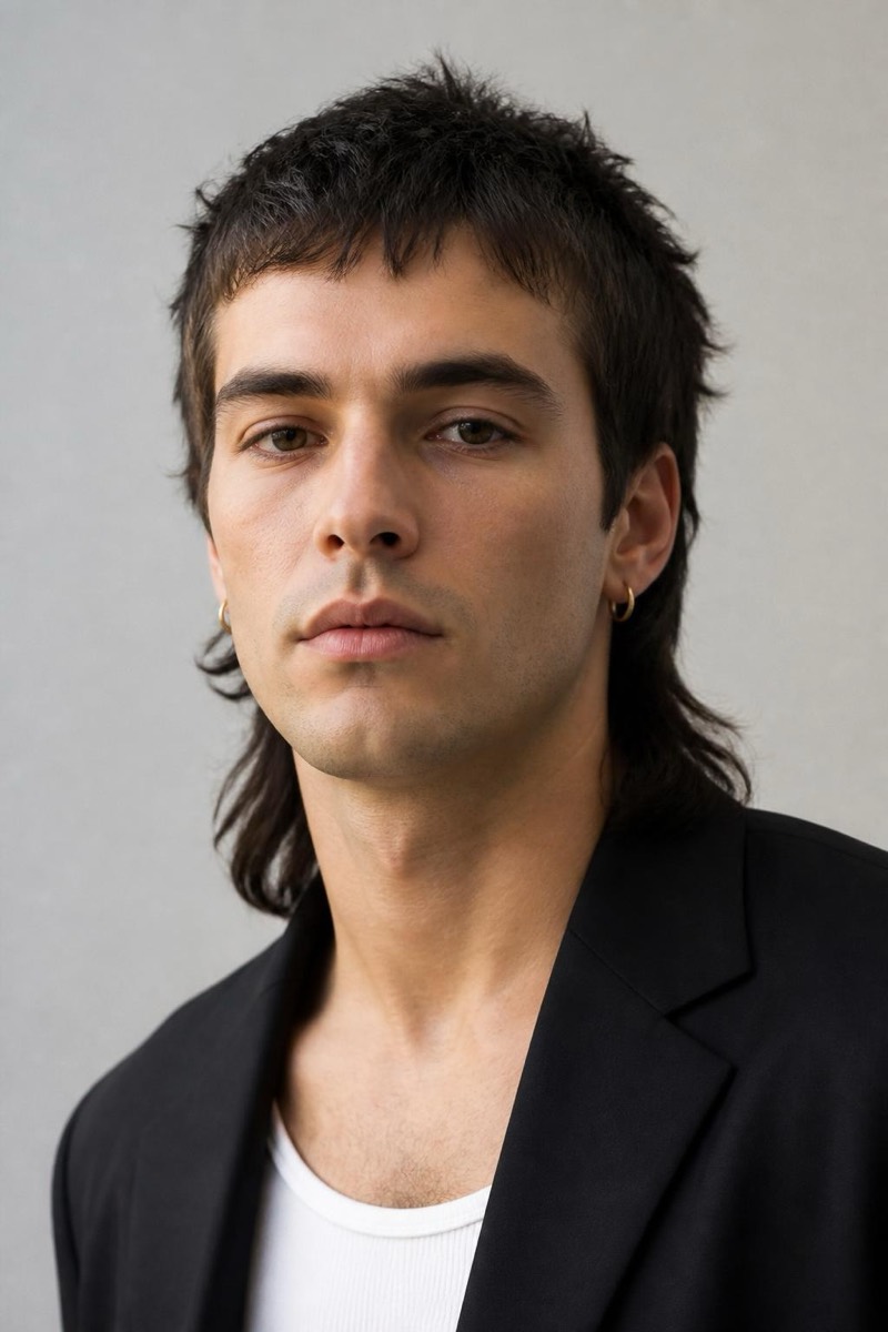Mullet — Man Hair AI filter example