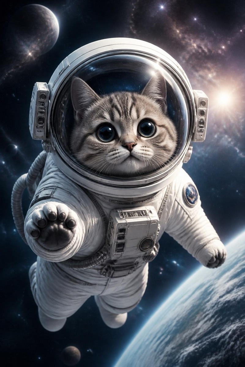 Astronaut — Pet Portrait AI filter example