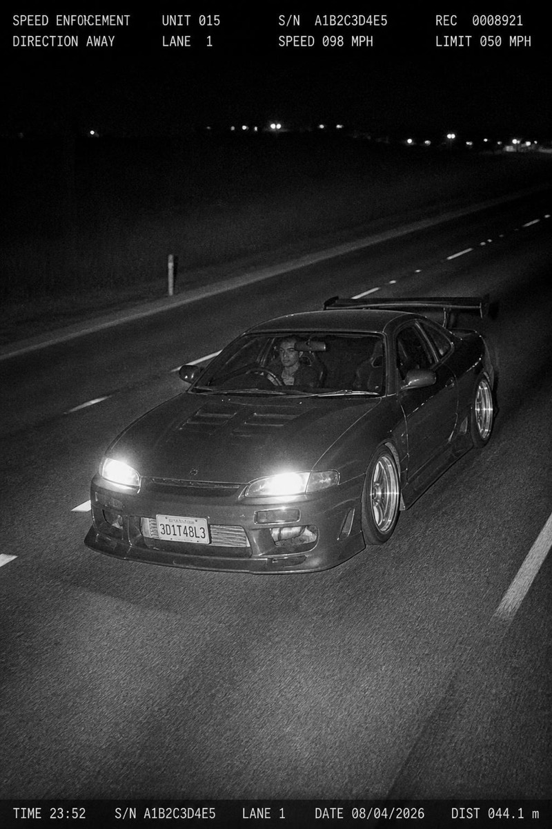 Drift Coupe — Speed Trap AI filter example