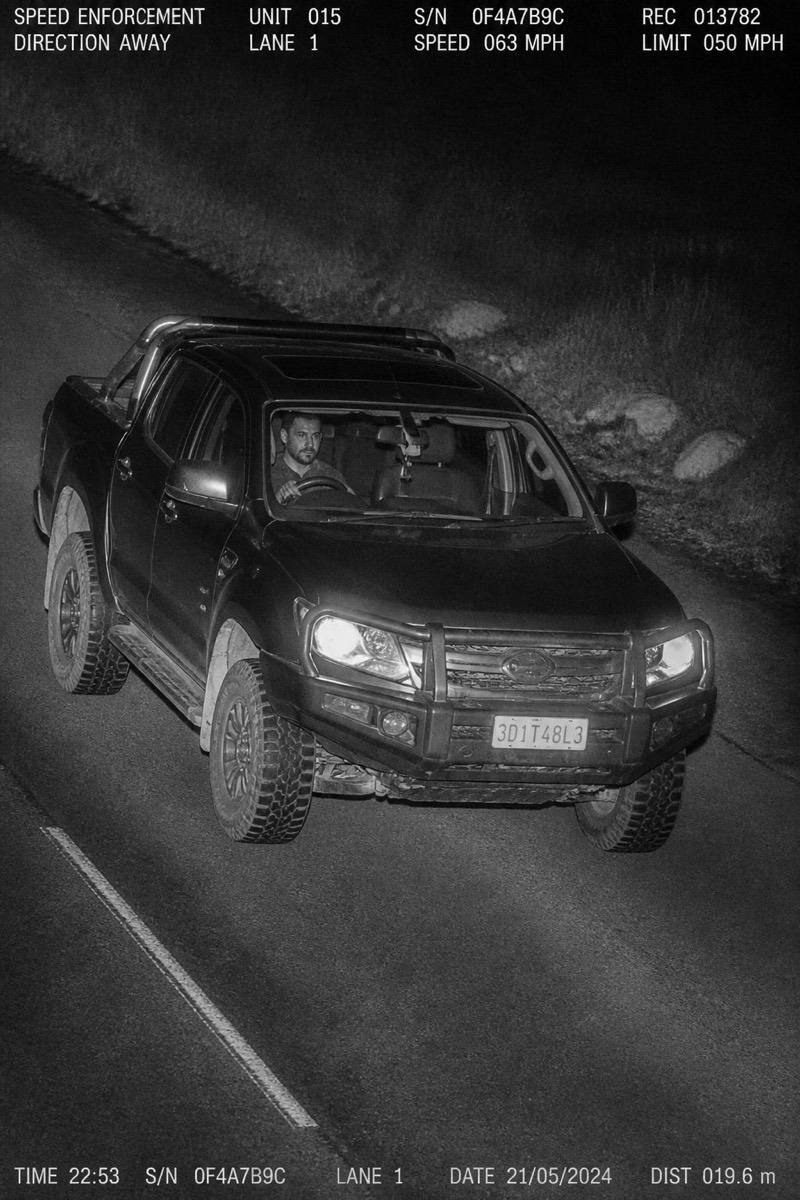 4x4 Pickup — Speed Trap AI filter example