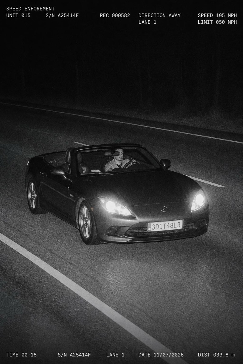 Roadster — Speed Trap AI filter example