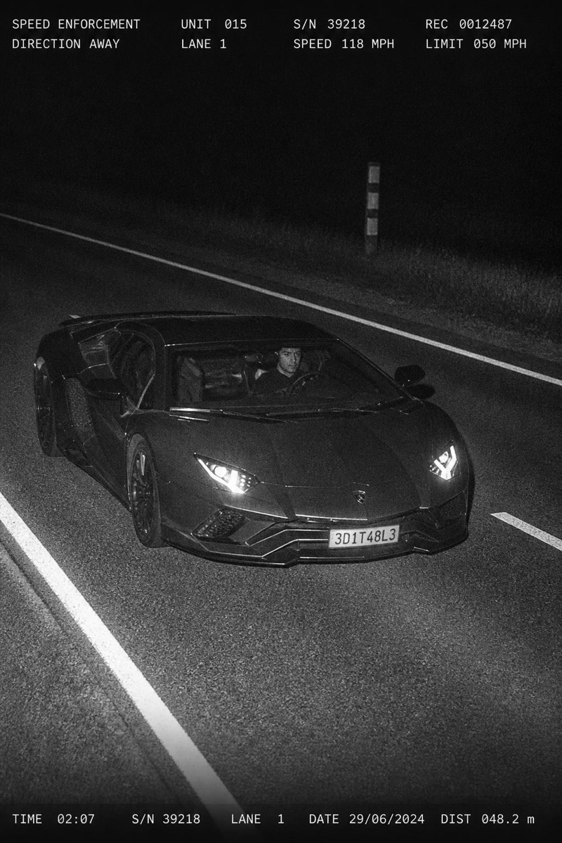 Supercar — Speed Trap AI filter example