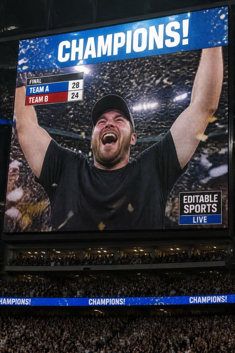 Champions — Stadium Cam AI filter