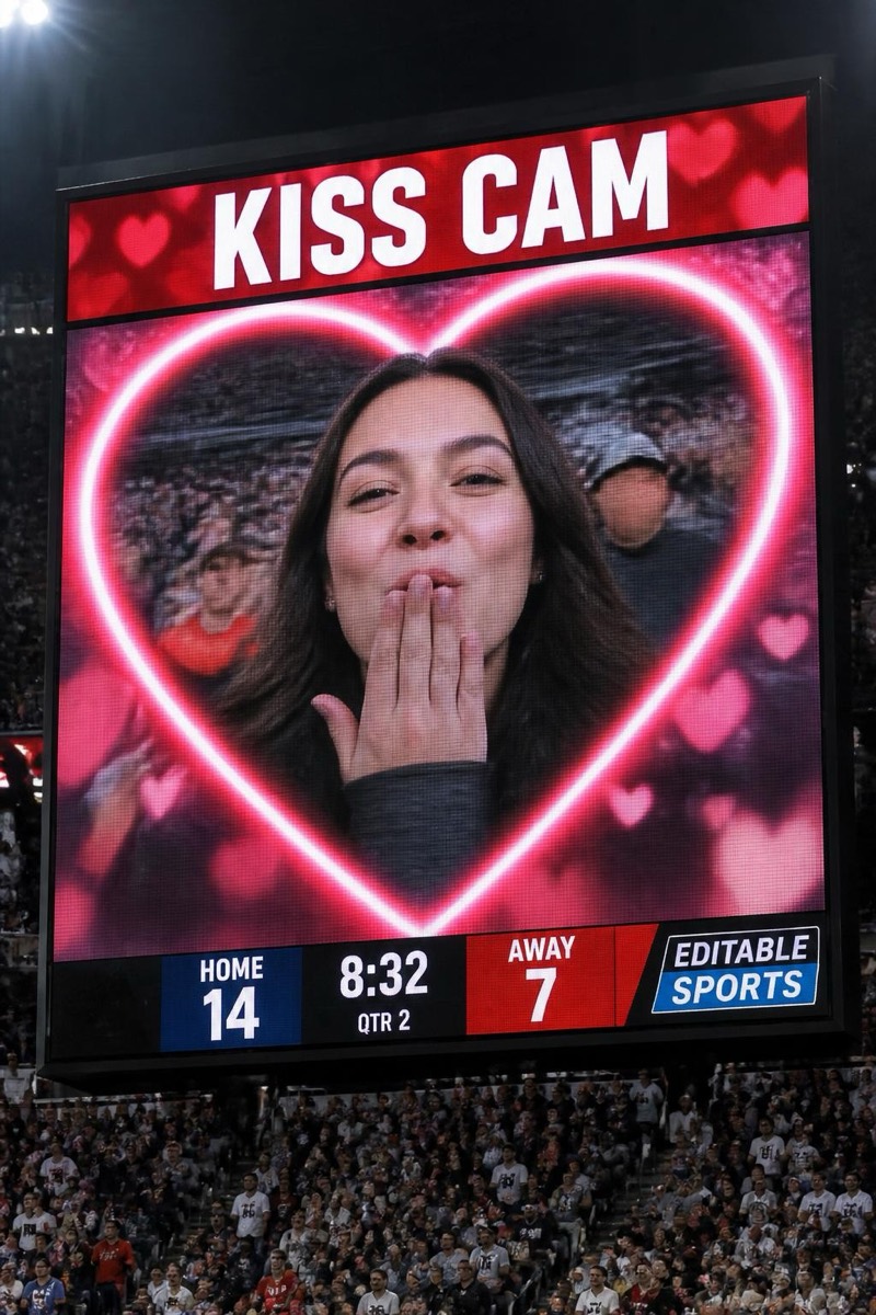 Kiss Cam — Stadium Cam AI filter