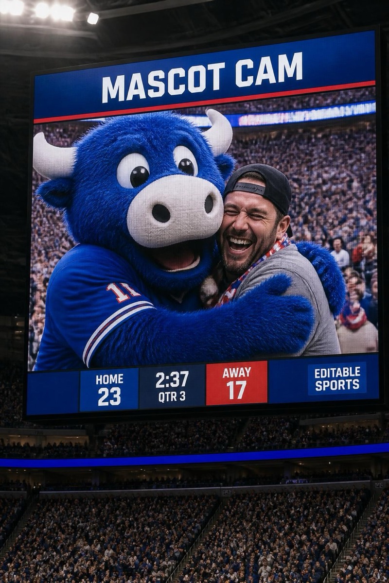 Mascot Cam — Stadium Cam AI filter example