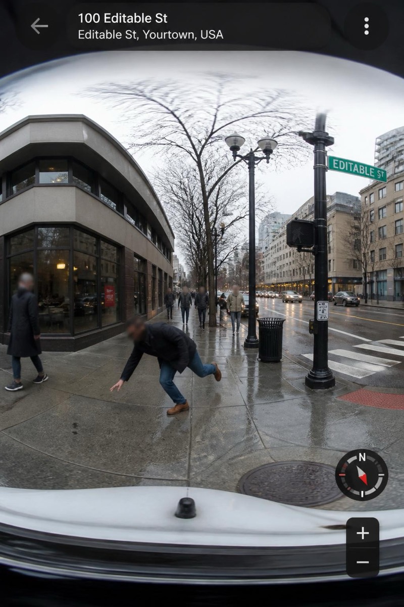The Faceplant — Street Cam AI filter