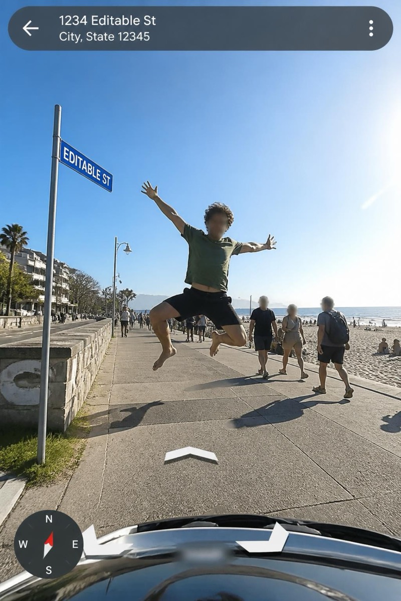 The Jump — Street Cam AI filter example