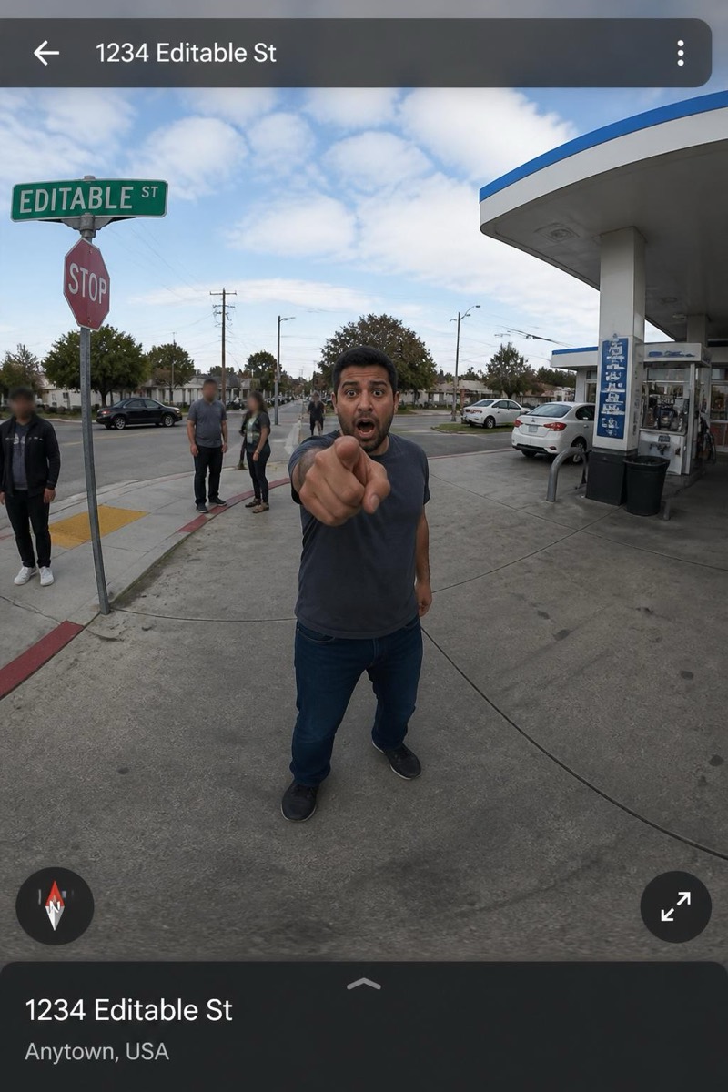 Shocked Point — Street Cam AI filter example