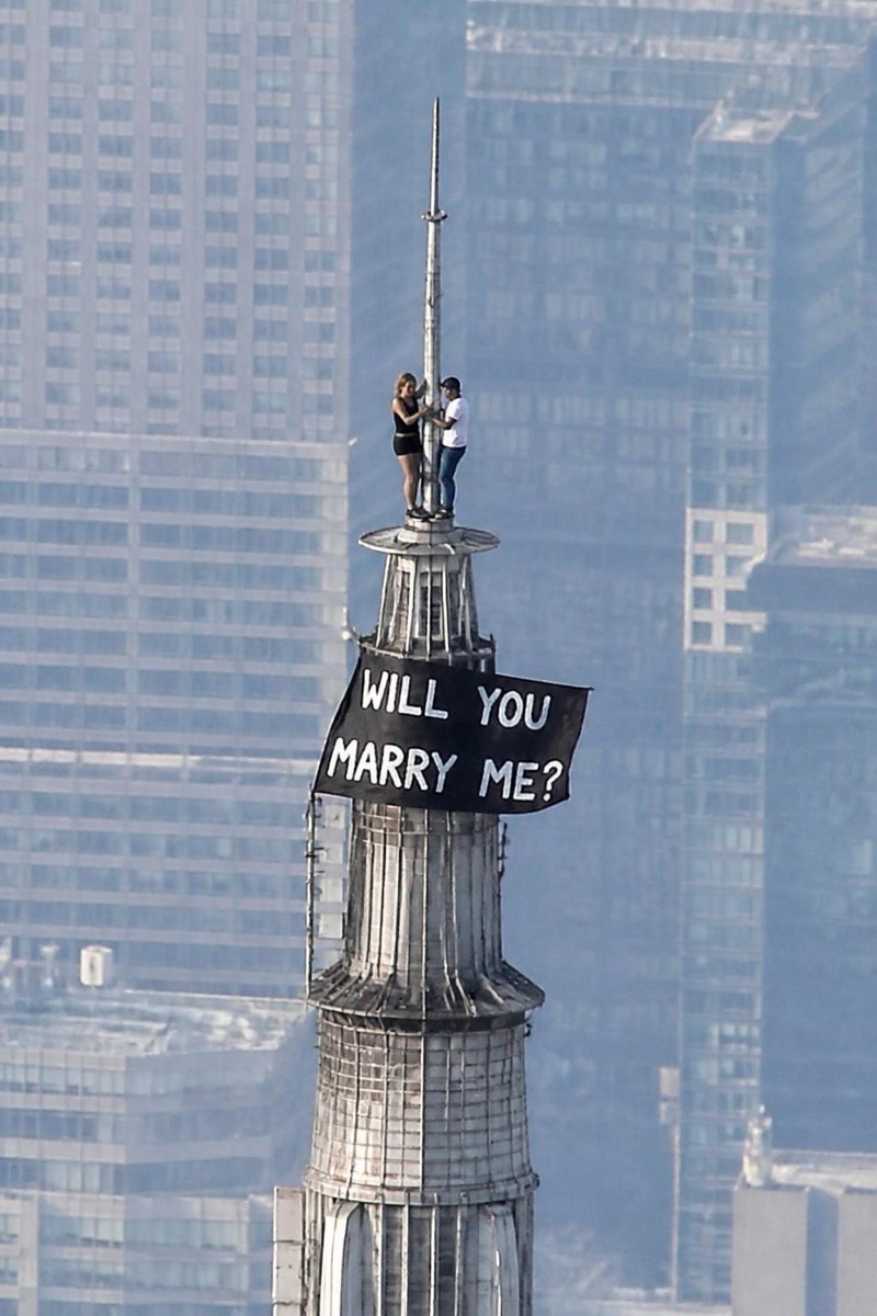 Marry Me Banner — Upclimb AI filter example