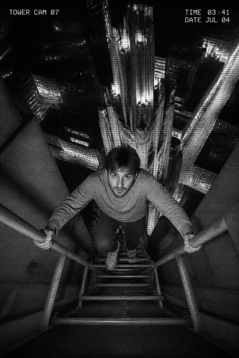 Tower Cam — Upclimb AI filter example