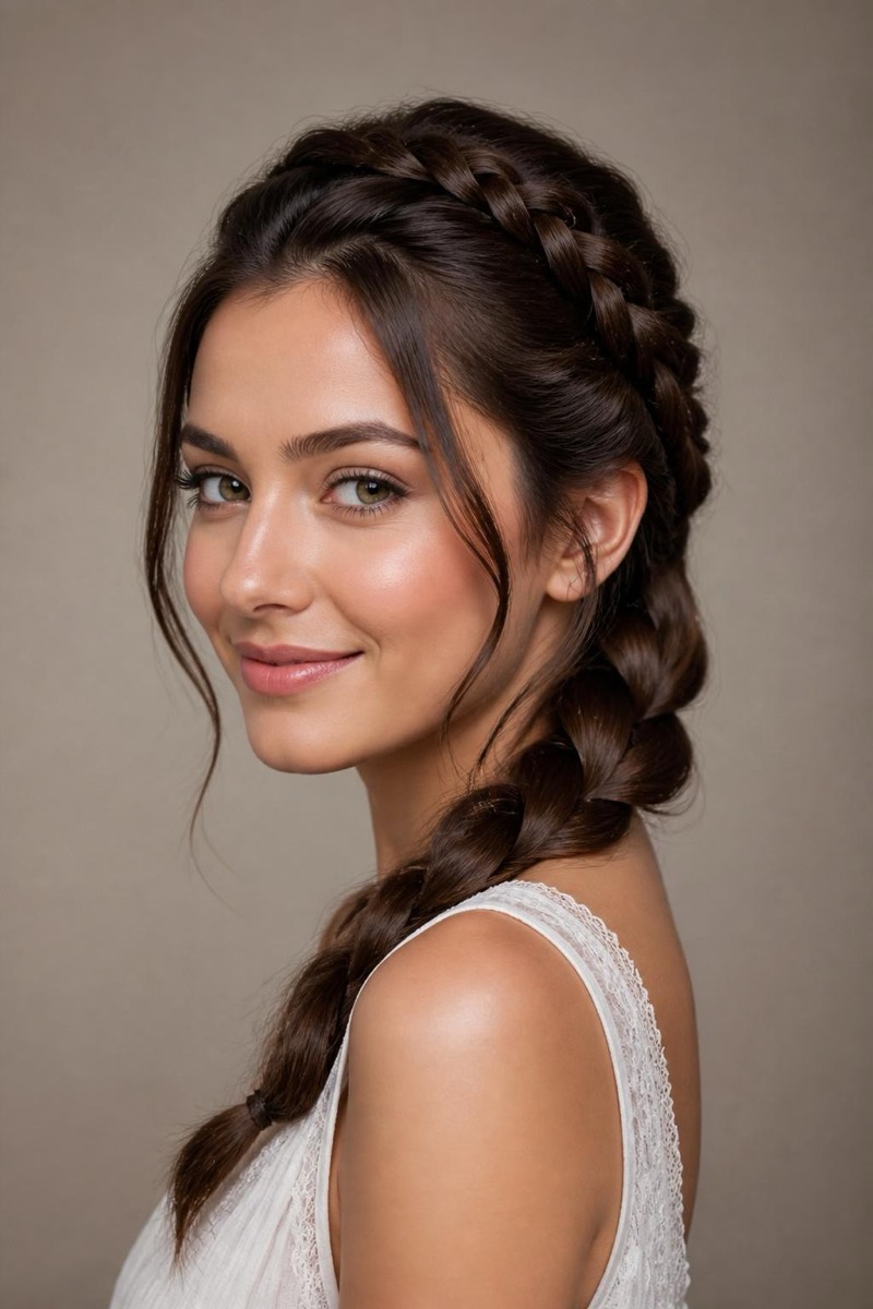 Braids — Woman Hair AI filter example