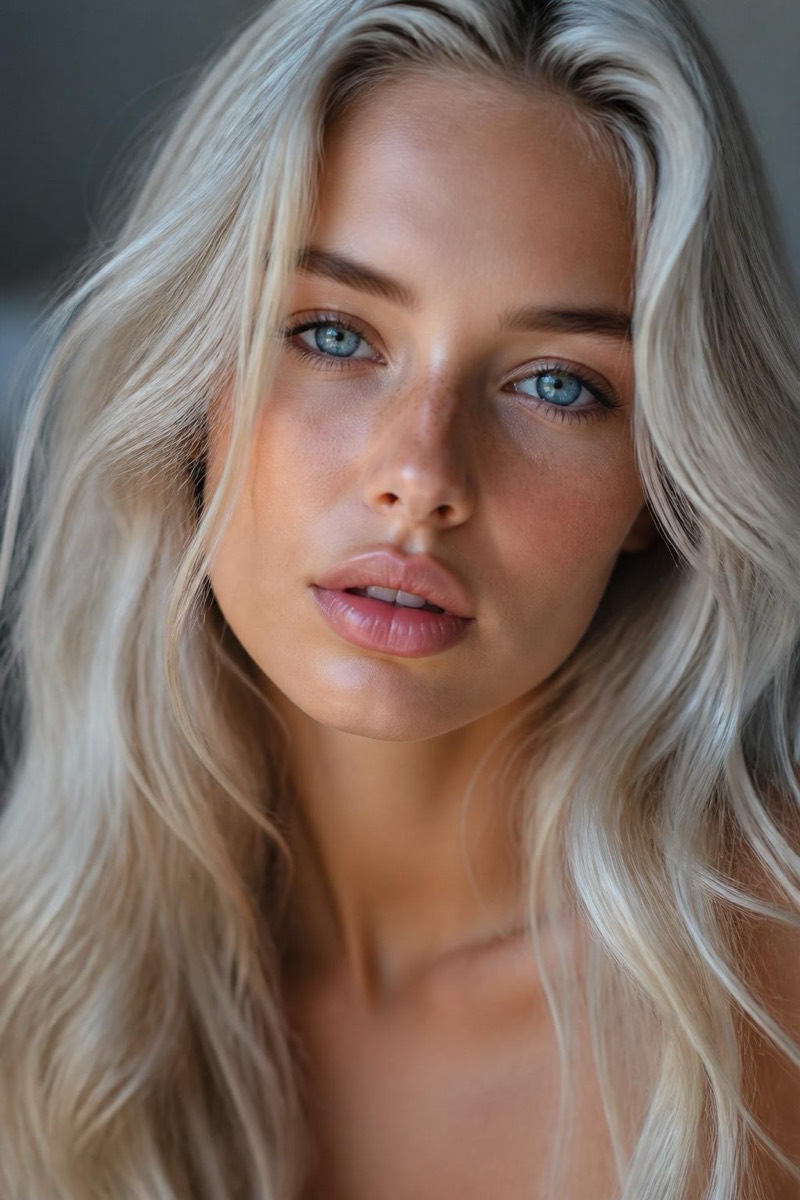 Platinum — Woman Hair AI filter example