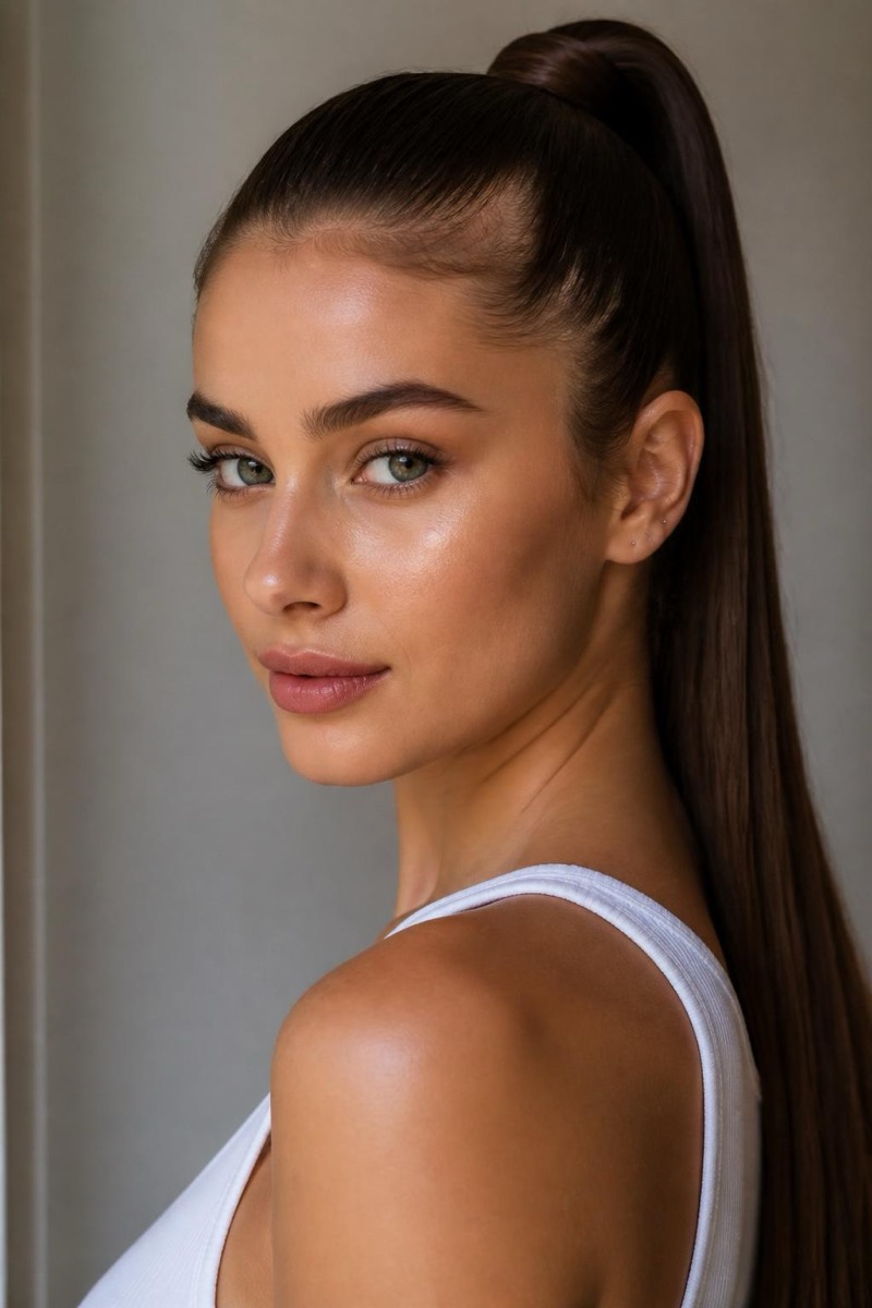 Sleek Pony — Woman Hair AI filter