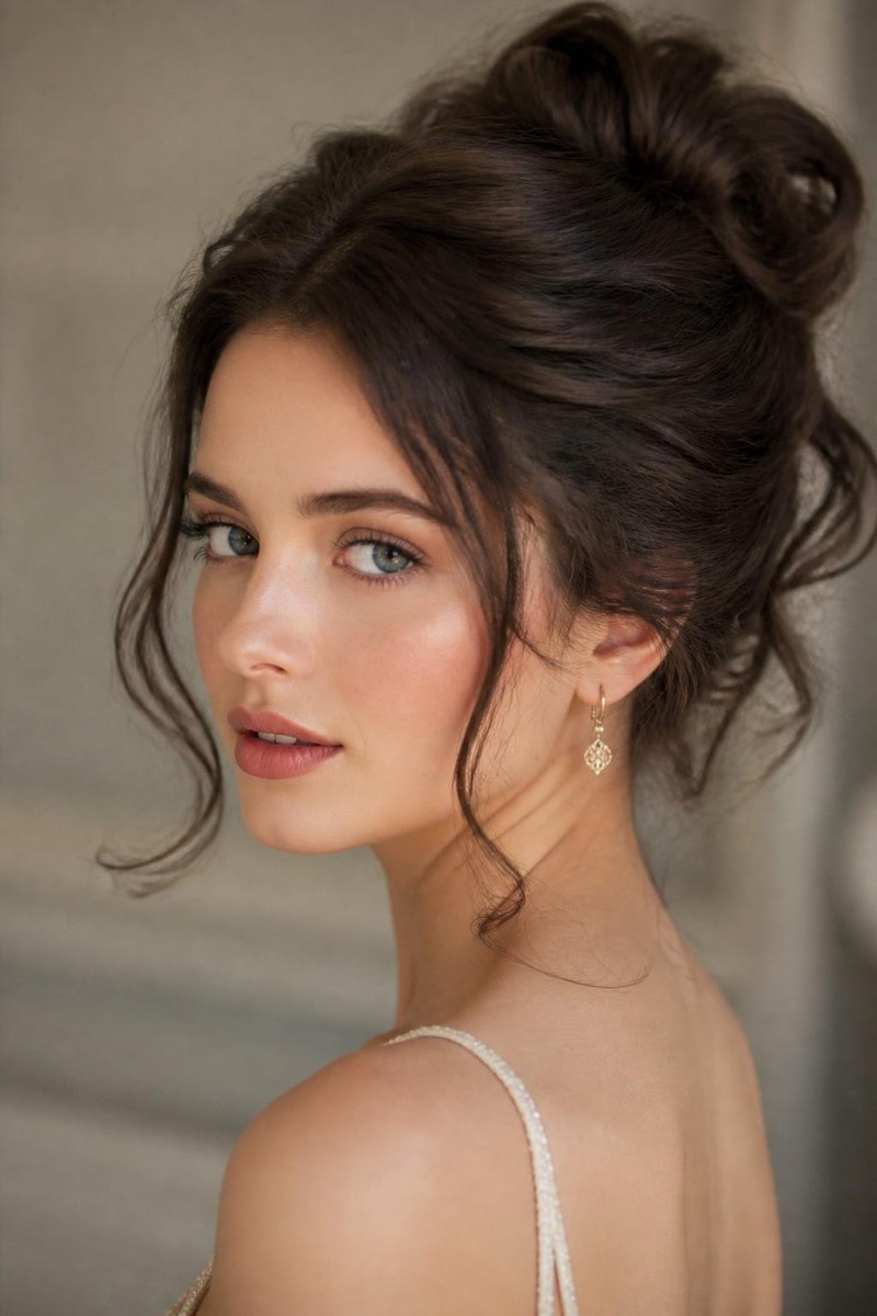 Updo — Woman Hair AI filter example
